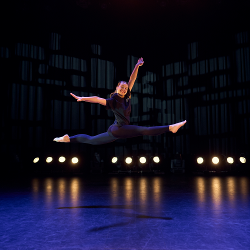A Faith Lutheran College student performing a dance solo